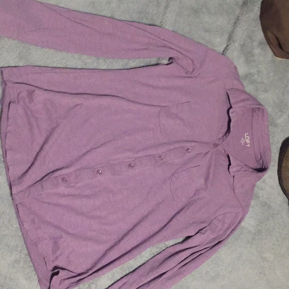 Loft button up blouse